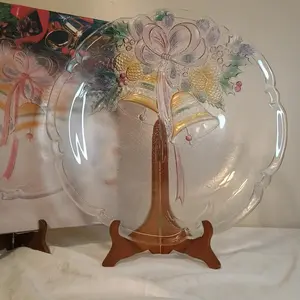 Vintage Mikasa Festive Bells Christmas Holidays 14 3/4 Hostess Platter New