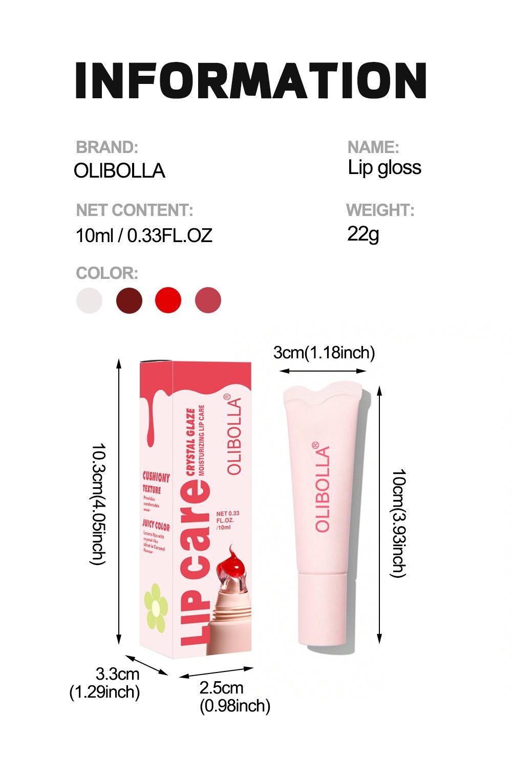 Peptide Lip Tint - Glossy Lip Care Hydrating Treatment, Lip Moisturizer, Long-lasting Lip Lifter Gloss, Juicy Bomb Lip Gloss