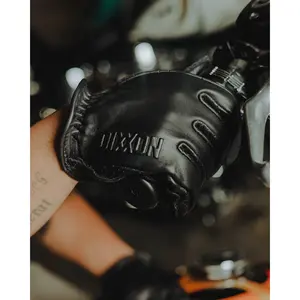 Roper Leather Moto Gloves - Black