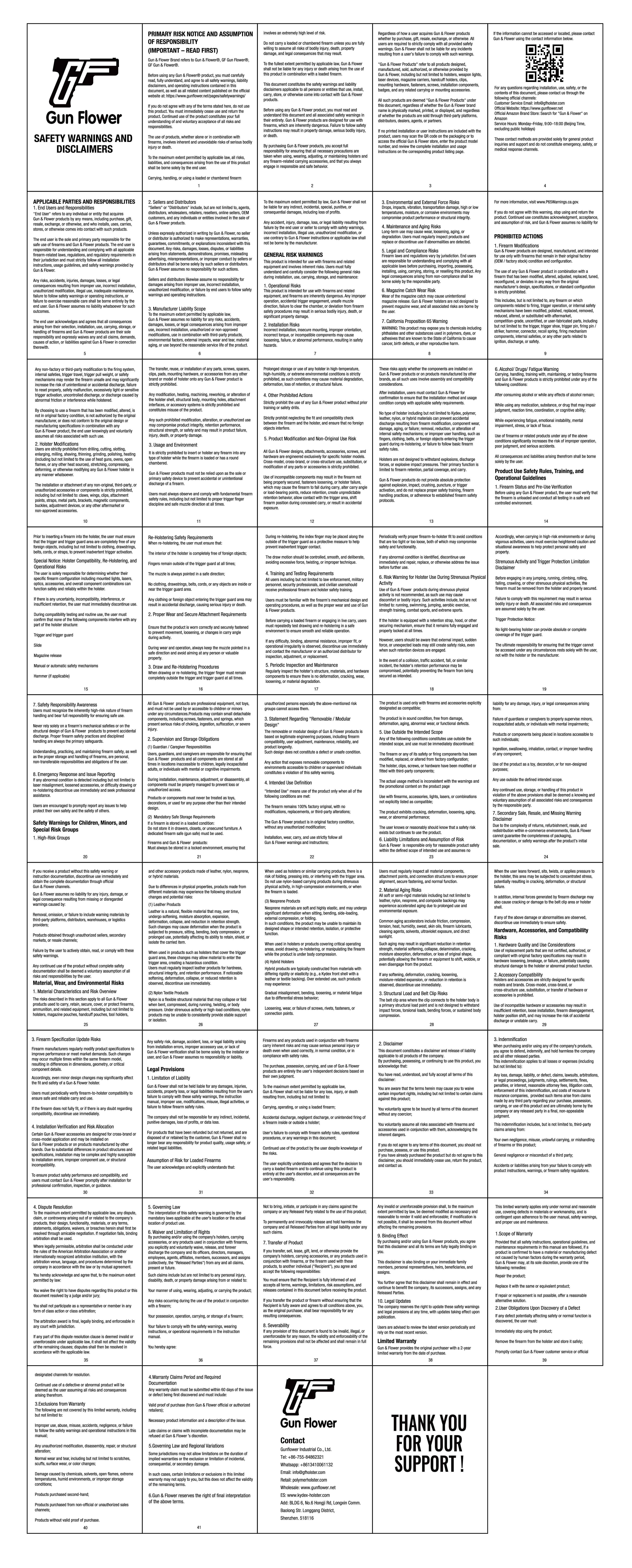 GUN & FLOWER IWB Leather Concealed Carry Holster – Fits S&W M&P Shield 3.1", Shield Plus & M2.0, Adjustable Retention, Right Hand