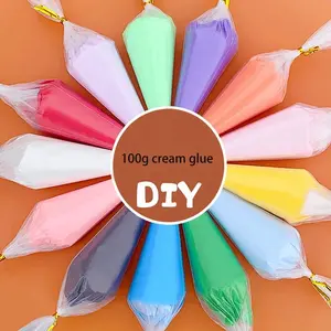 100g Resin DIY Cream Fake Whipped Clay Glue Simulation Gel Mobile Shell DIY Craft Soft Clay Decoration Accessory Diy