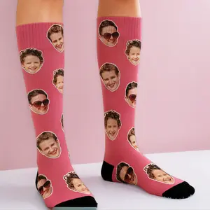 Custom Funny Socks With Photo, Personalized Face Socks With Picture, Custom Novelty Sock With Face On Them, Customized Funky Socks For Women