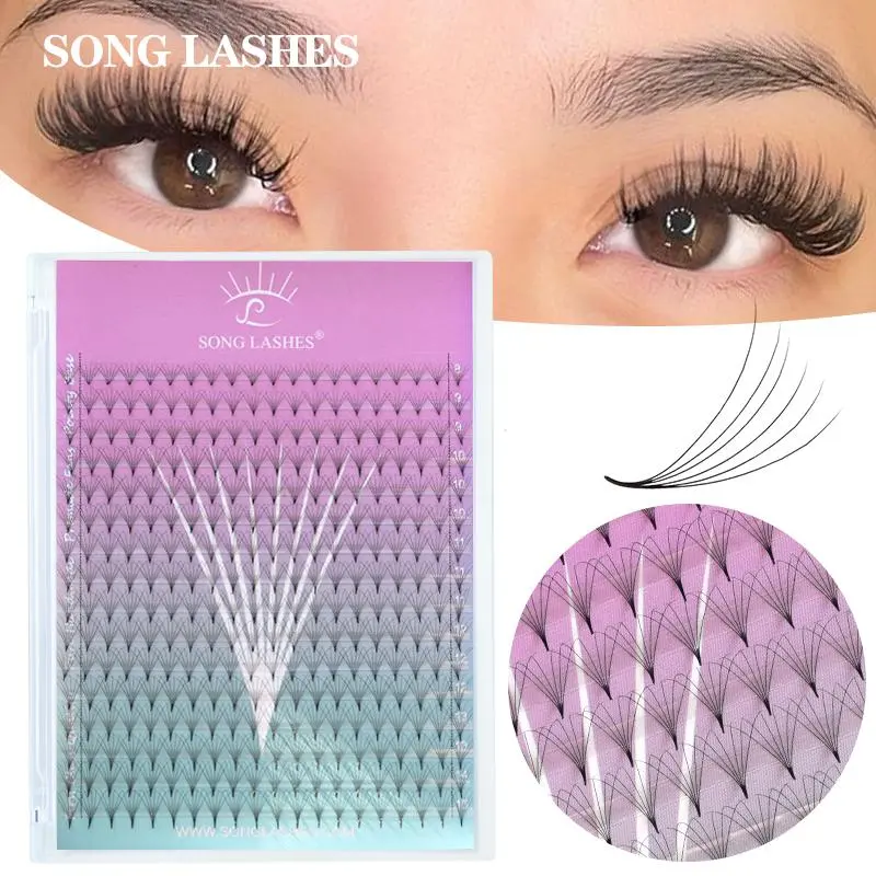 SONG LASHES Premade Fasn Pointy Base  8D 10D Eyelash Extension 0.7 0.1 Thickness Volume Fans 2026 New