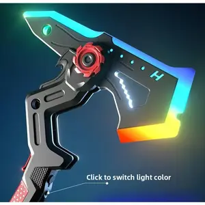 Cool and dazzling war axe children's laser dual-form shadow axe boy's glowing sword toy