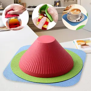 3 count Jar Opener Gripper Pads, Rubber Jar Grippers Multi-function Jar Opener for Seniors with  Weak Hands Kitchen Coasters