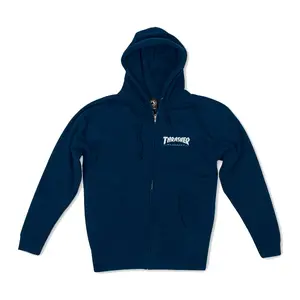 Thrasher Sweatshirt Mag Logo Zip Hoodie Navy