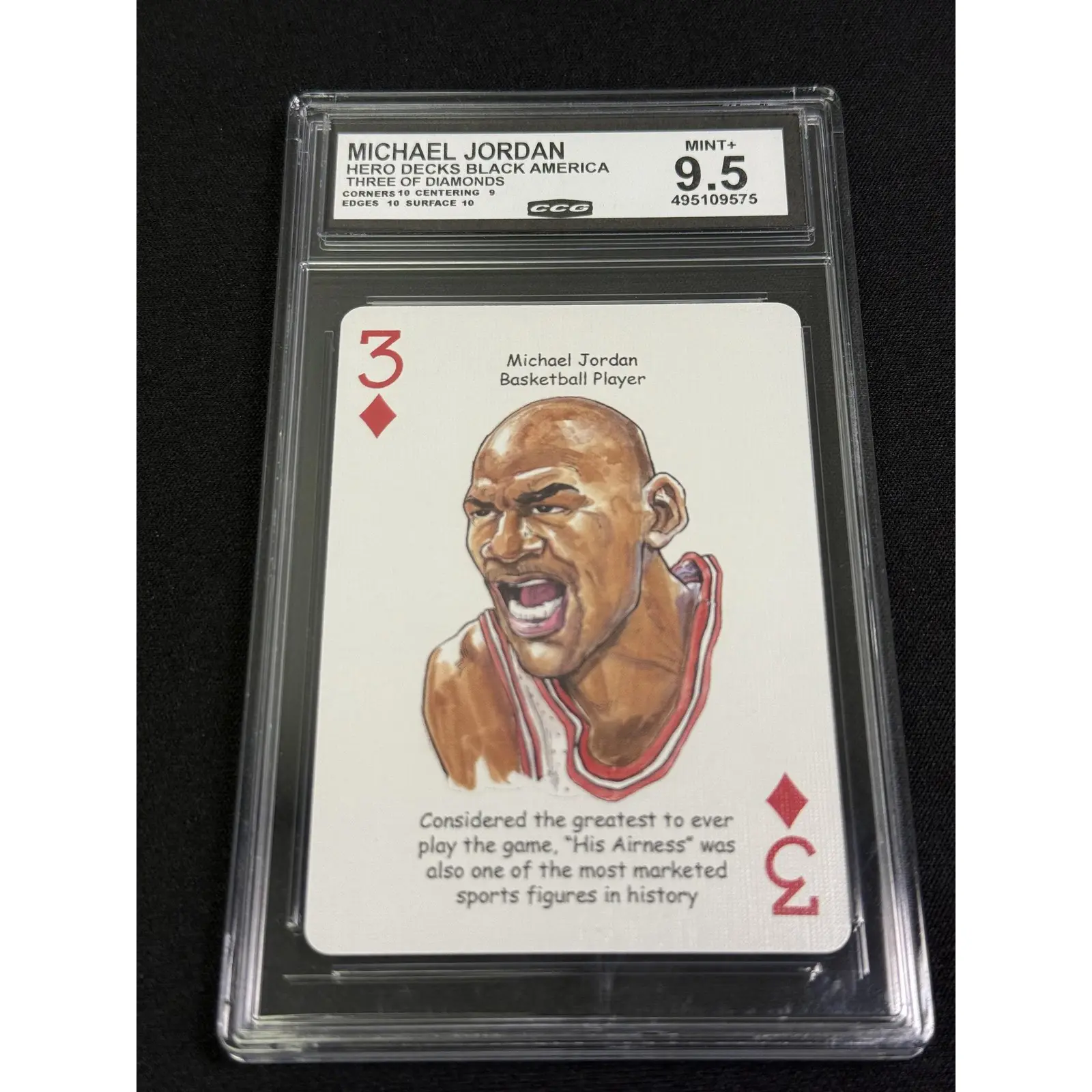 Michael Jordan Hero Decks Black America CCG 9.5