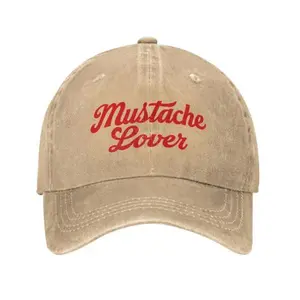 Unisex Mustache Lover Fun Five-Sided Baseball Cap, Adjustable Sun Protection Hat for Men & Women, Casual Spring & Fall Outdoor Travel