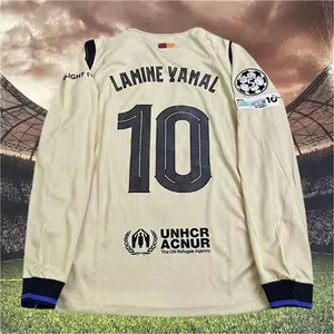 25 26 Season Away Yamal 10# Long sleeve Soccer Jersey