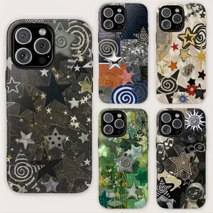 RRTRO -  WHIMSY -  ARTISTIC -  COLLAGE -  GRUNGE Star Phone Case. Aesthetic for iPhone. Gift for Friend.