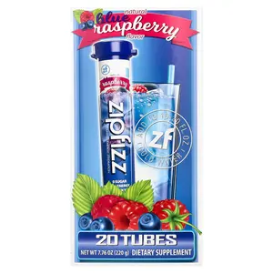 Zipfizz Energy Drink Mix, Blue Raspberry, 20 Tubes, 0.39 oz (11 g) Each