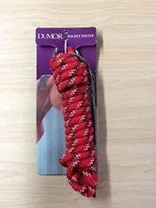DuMor Pocket Red Poly Rope Halter