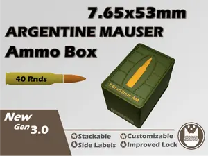 Ammo Storage Box 7.65x53 Argentine Mauser 40 Rnds