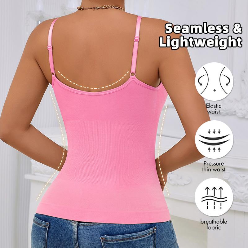 Seamless shaping Camisole tank top for women tummy control slimming cami with scoop neck breathable soft fabric multi color options