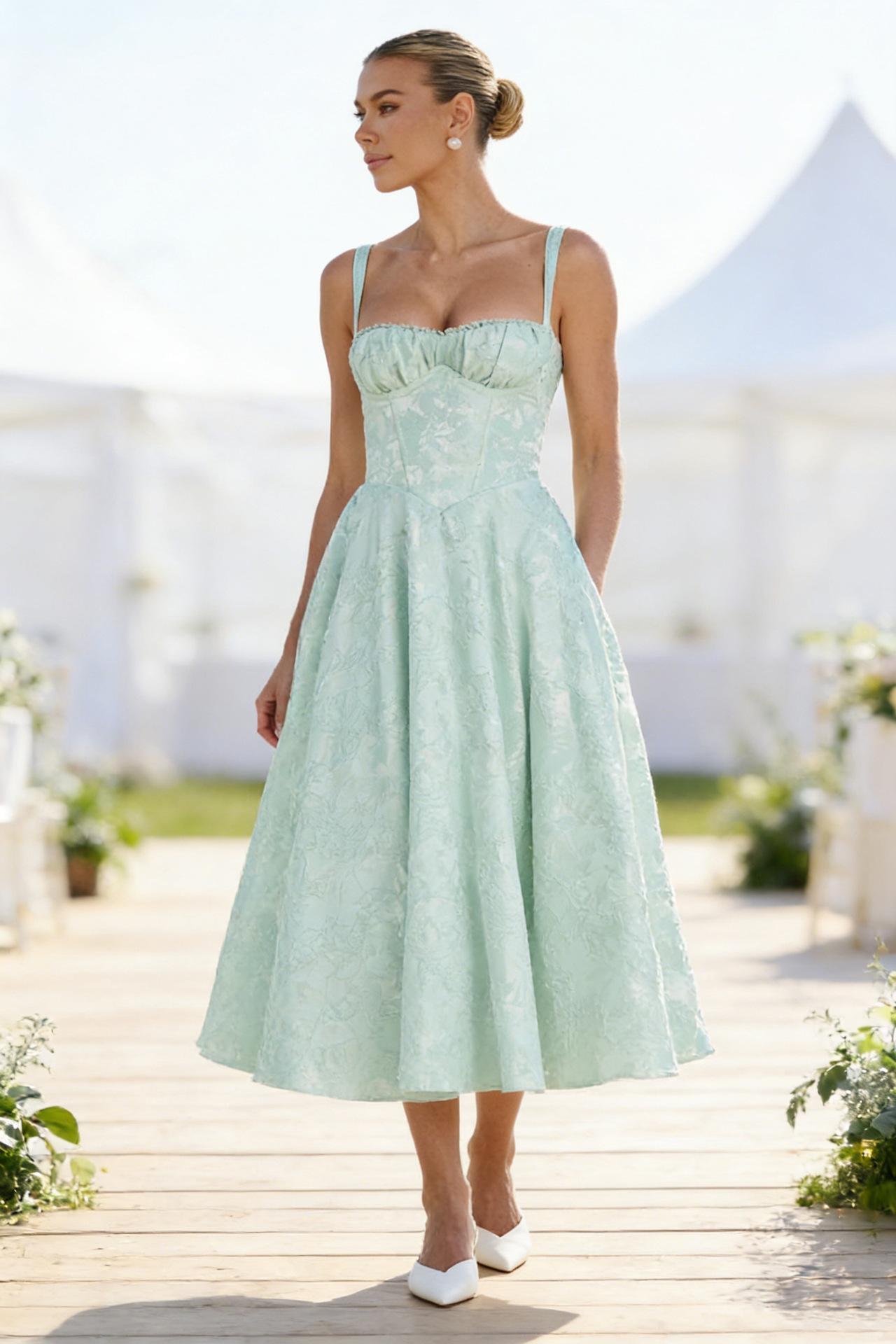 Strap-back Soft-style Dress Womens Backless Dress