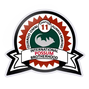 Possum Lodge Crest Sticker