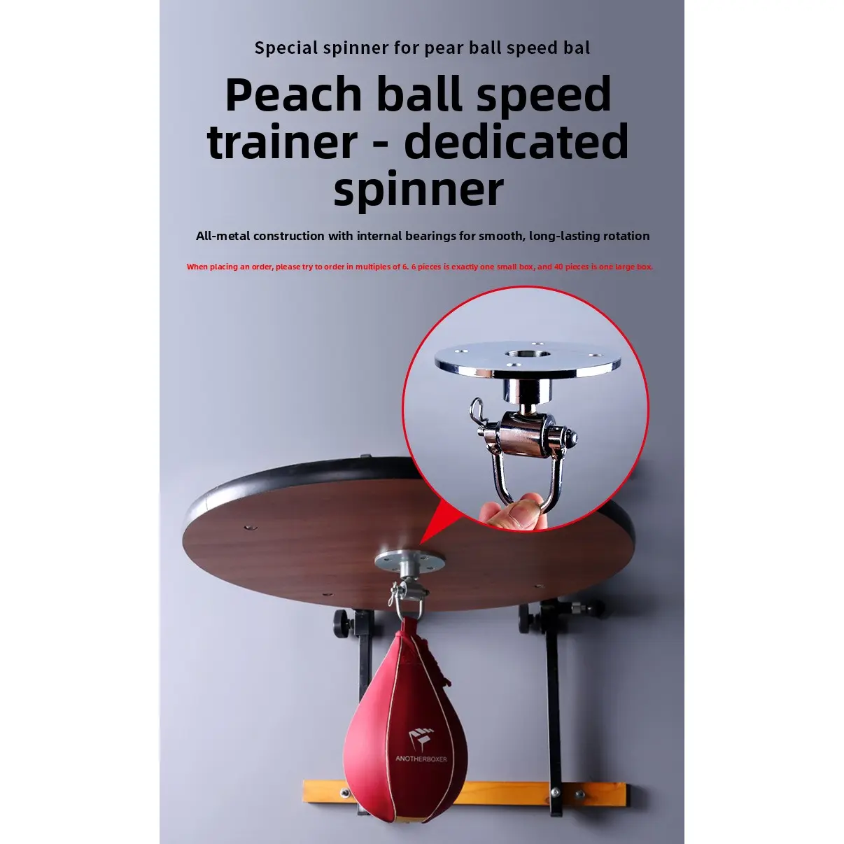 Boxing speed ball, pear-shaped ball for speed training, uses a black textured boxing ball that can be paired with a spinner and is durable