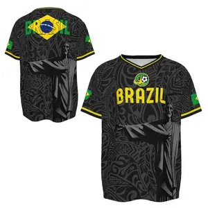 Brazil Soccer Jersey 2026, V-Neck Quick-Drying Casual Brazilian Soccer Jersey Players, Brasil Soccer Jersey For Men, World Cup Brasil Soccer Fans Gift