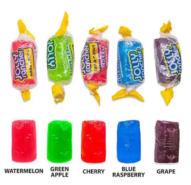 Jolly Ranchers Sweet Rainbow Candy, Assorted Fruit-Flavored Snack