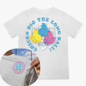 Chicks Dig The Long Ball Baseball Youth T-Shirt, Funny Baseball Graphic Tee Retro Baseball Lifestyle Shirt, Game Day Baseball Fan Gift Vintage Sports Lover Ballpark Tee, Youth Clothes, Available In Sizes XS–XL