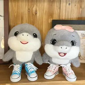 Funny Shark Plushie Stuffed Animal Soft Pillow Toy Creative Gift Idea for All Ages