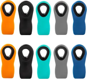 Chip Clips Bag Clips Magnetic Bread Bag Food Package with Silicone Textured Mouth, 10 Pieces in 5
