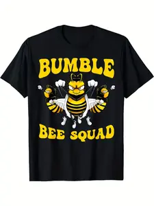 Humorous Bumble Bee Graphic for Bee Squad - Unisex T-Shirt for Summer 2026