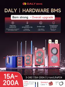 DALY Hardware BMS 4S 8S 10S 12S 13s 14s LiFePO4 Li-ion 15s 16s 20S 24S 48V 20A 40A 60A 100A 150A 200A
