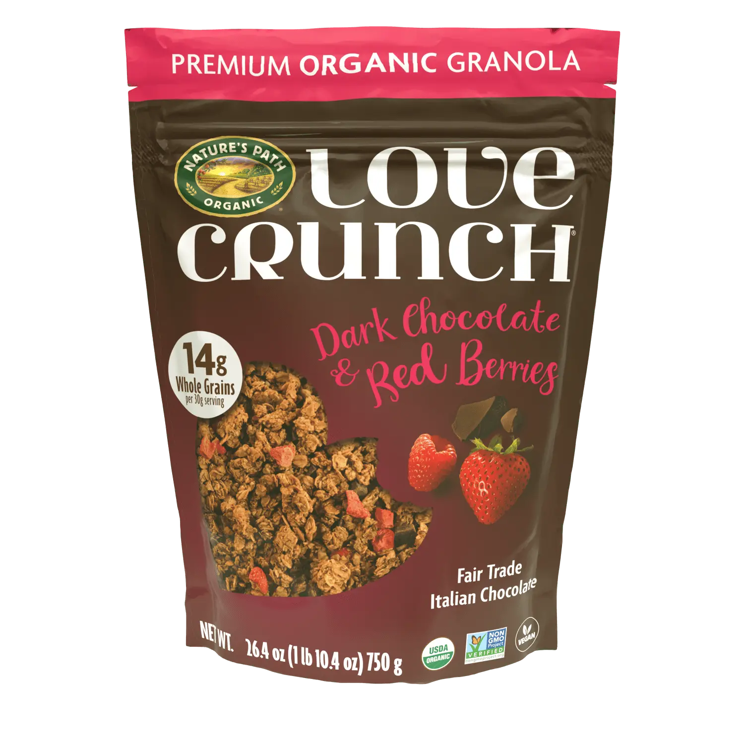 Love Crunch Organic Dark Chocolate & Red Berries Granola