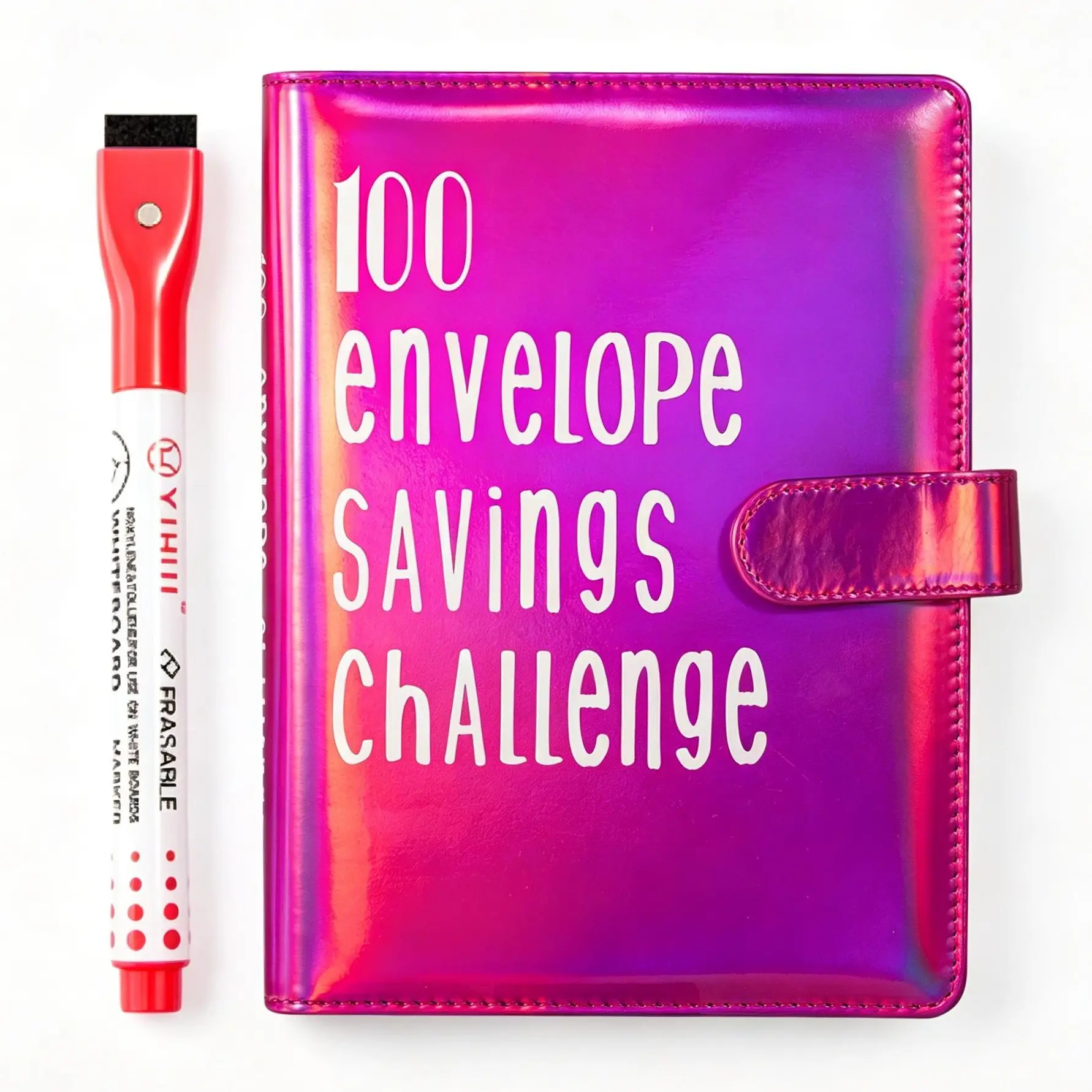 A5/A6 100-Day Money Saving Challenge Binder - Money Savings Book, $5050 Easy Budget Tracker Organizer for Personal Finance, A5 Black