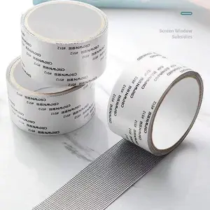 2pcs mosquito net repair tape, self-adhesive patch is suitable for torn areas of dormitory screens and curtains, waterproof mesh patch is suitable for window and door screens, mosquito-proof screen repair tape is easy to cut and repair.