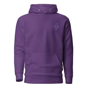 Purple Unisex Essentials Hoodie Casual Cotton