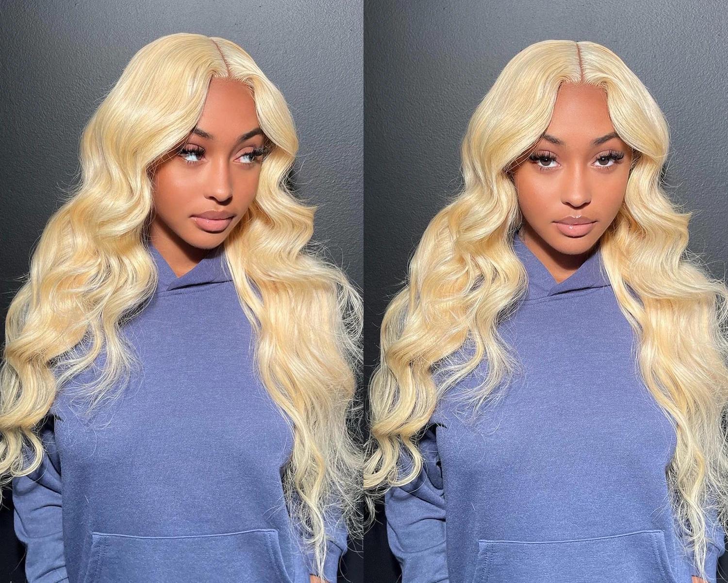 Rovess 613 Blonde Body Wave Bundles 12A Brazilian Virgin Human Hair Extensions 100% Unprocessed Real Hair for Women