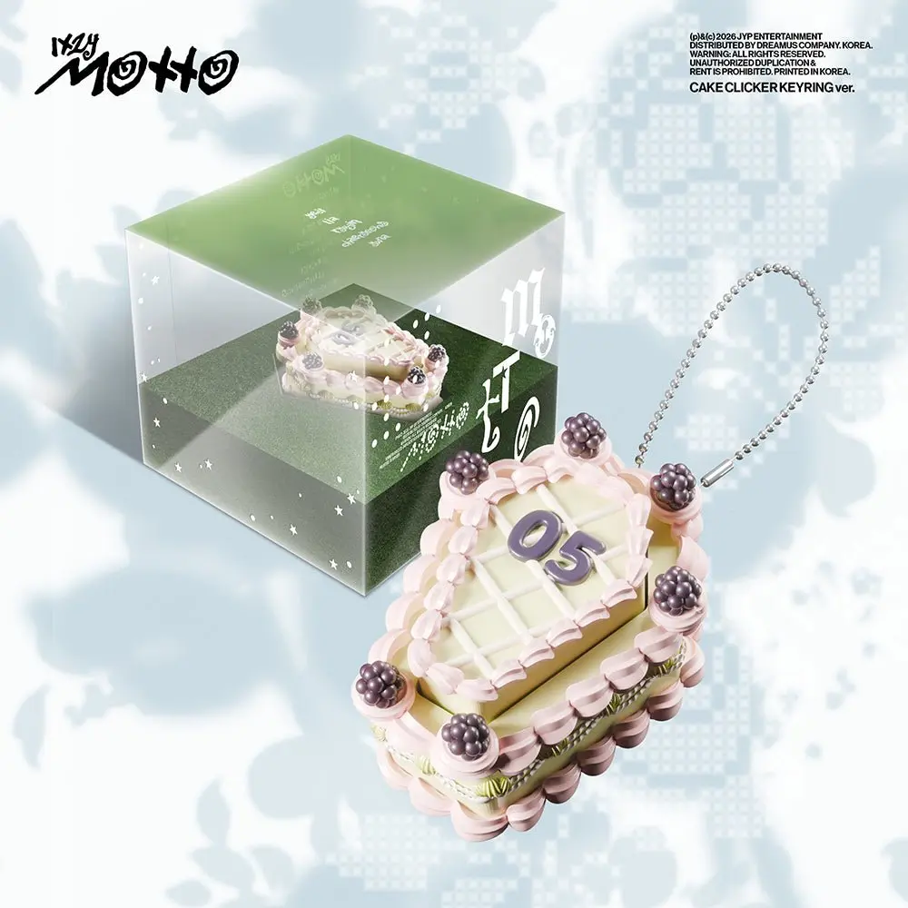 ITZY – 12th Mini Album MOTTO [Cake Clicker Keyring Ver.] | Official K-Pop QR Album | Cake Clicker Keyring + 5 Postcards + Random Photocard + Digi-Cam Photocard
