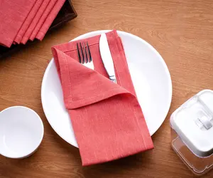 Burnt Orange Cloth Napkins