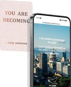 Daily Affirmation NFC Card – For Women – No App, No Subscription – Wallet Size PVC
