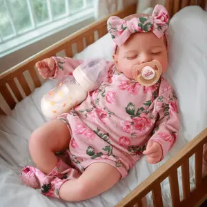 BABESIDE Lifelike Reborn Baby Dolls - 20 inch Sleeping Realistic Newborn Baby Doll Rosalie with Fabric Body, Real Life Baby Dolls Girl with Accessories Gifts for Kids Age 3 + & Collection