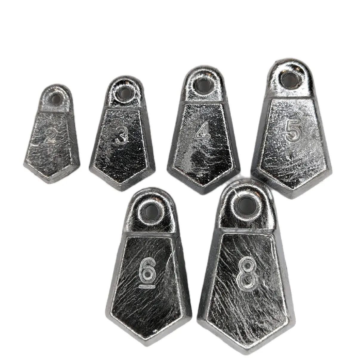 Flat Bank Sinkers 2-5oz (10 Pack) US Made