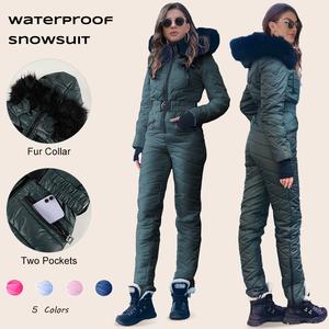 Imily Bela Womens Onesie Ski Suit Winter Outdoor Sports Waterproof Snowsuit Jumpsuits Jacket