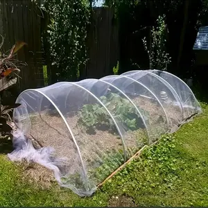Transparent Insect Barrier Netting, Durable Plastic Garden Protection, Mesh Netting for Fruit Trees, Vegetables & Blueberries
