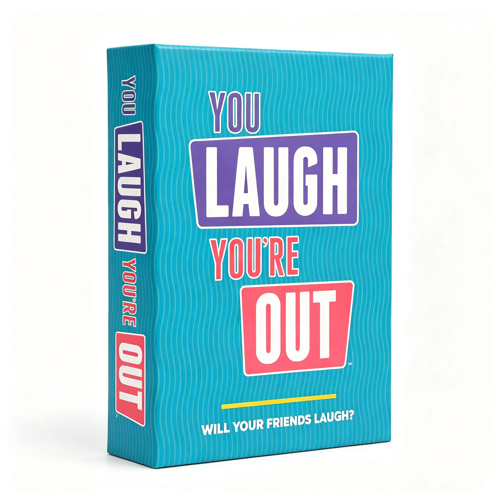 You Laugh You're Out [A Party Game with Hilarious Charades Family Card Games for Adults & Teens | Great Birthday Gift | 125 Prompt Cards Fun for Family Game Nights & Parties | Ages 14+] : Toys & Games