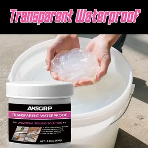 Transparent Waterproof Sealing Glue, Instant Leak Stopper, Universal Kitchen Bathroom Window Sill Sealant, Durable and Easy to Use