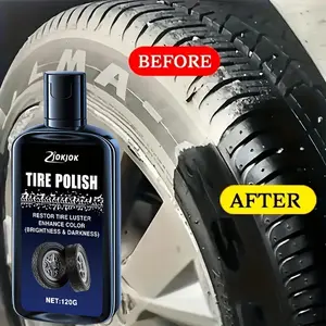 Car Tire Shine Paste, Premium Tire Repair Wax, Interior Plastic Restoration Cream, Tire Gloss, Suitable for Cars, Rvs, Bicycles, Quality Protection Wax, Tire Coating