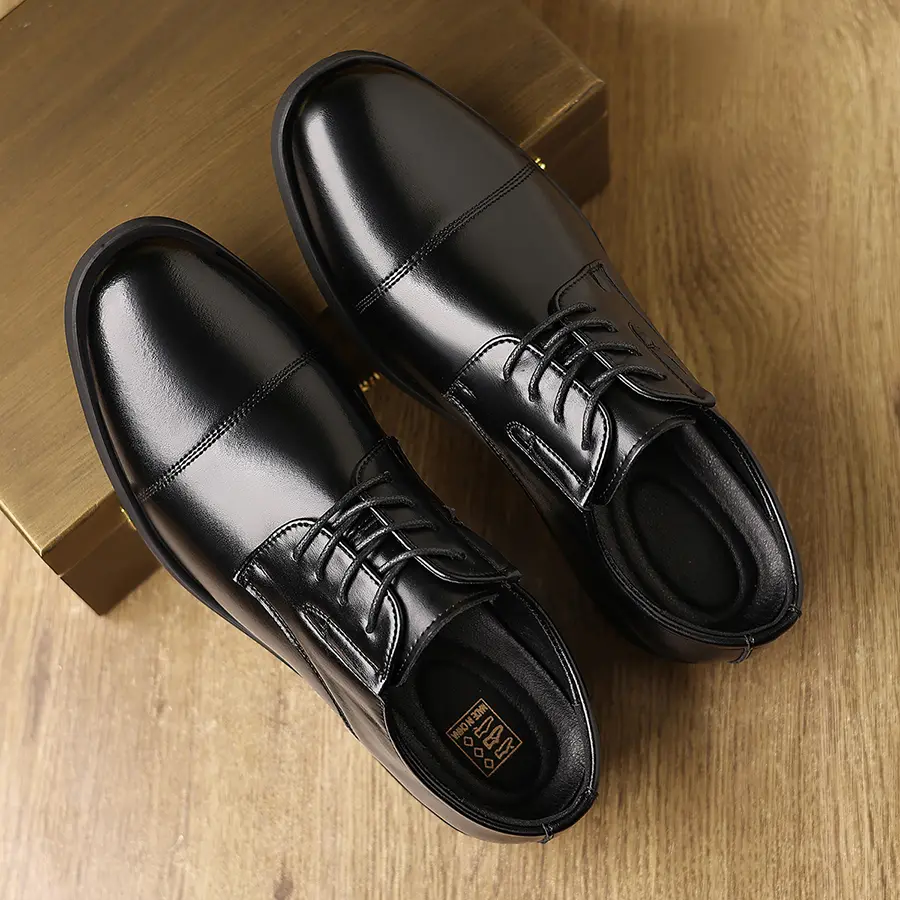 Men's Classic Polished Lace-Up Oxford Formal Footwear - Professional Work, Office Events Shoes, Formal Dress Shoes, Business Casual Shoes, Closed