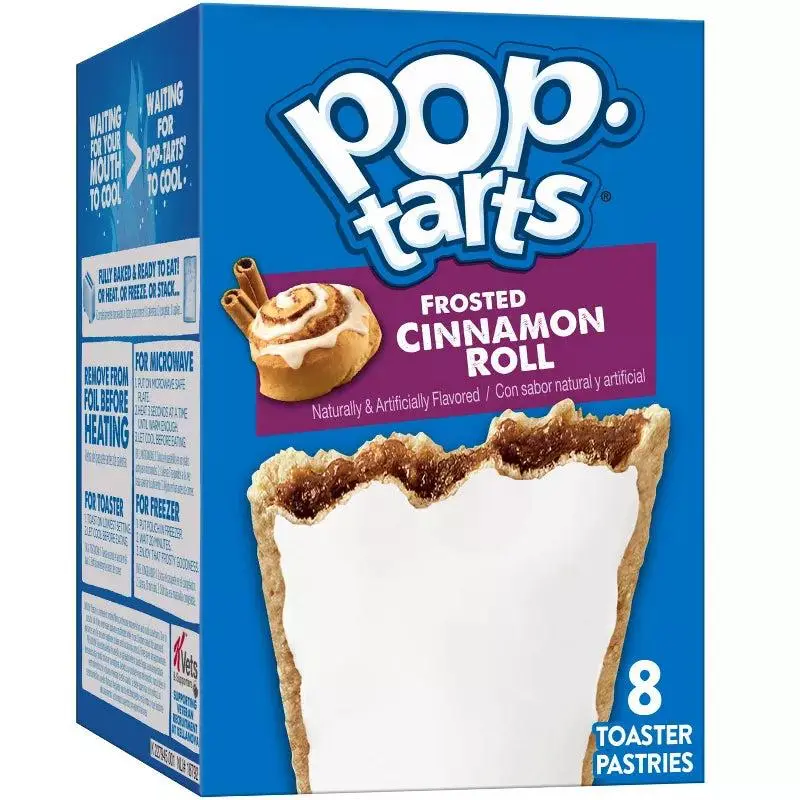 Pop-Tarts Frosted Cinnamon Roll Filling Toaster Pastries, 13.5oz/8ct. Dessert Treats Convenient Dessert Snacks