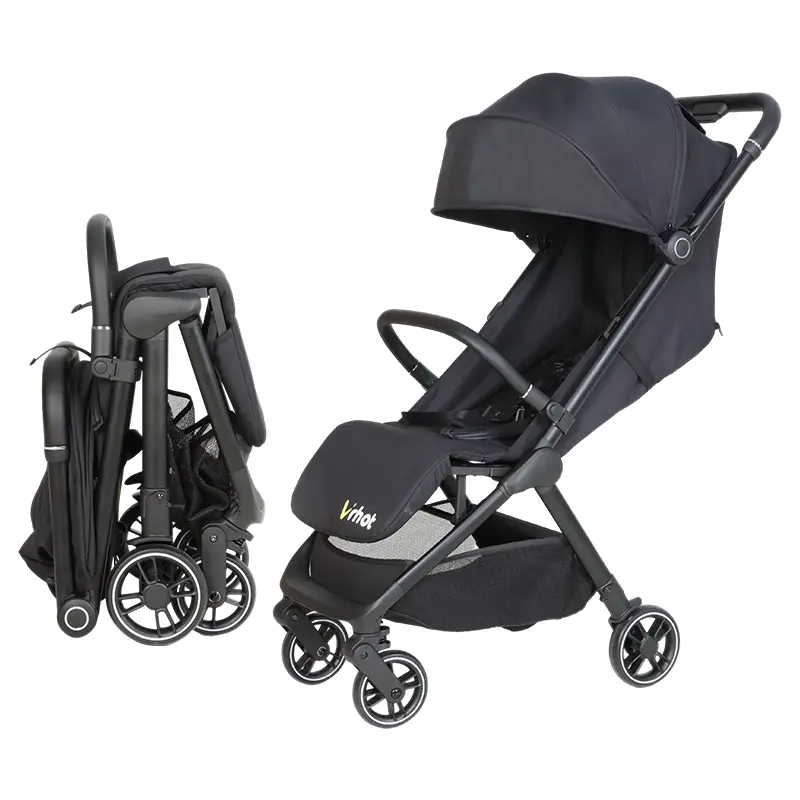 Foldable Lightweight Baby Stroller – One-Hand Fold, Grows Infant to Toddler, Adjustable Seat & Large Basket,Baby Stroller Grows with Your Baby,  Full Recline, 5-Point Harness, Removable Armrests – Ideal for Travel and Daily Use