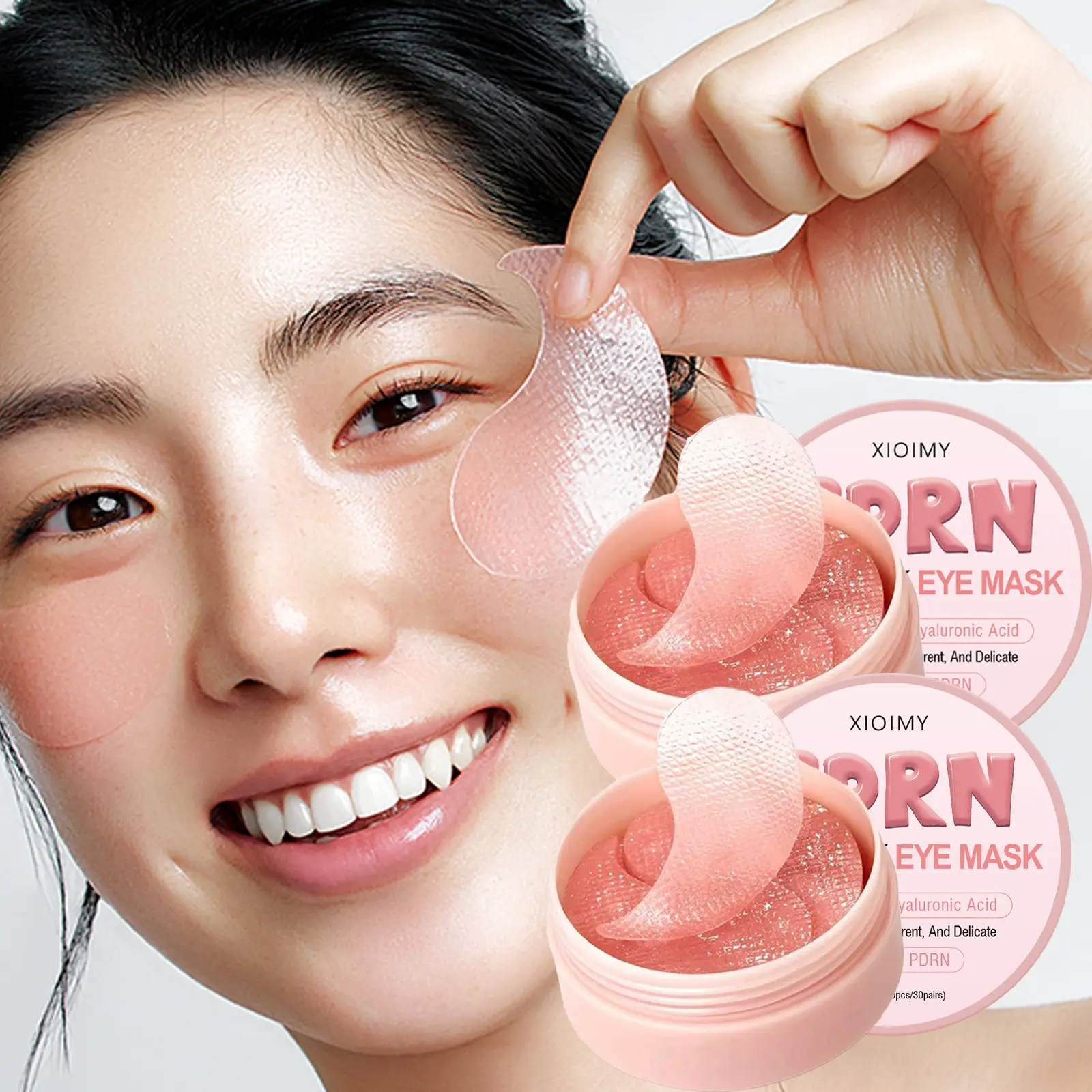 120pcs Salmon Collagen Eye Masks, Eye Patches, Hydrating Flower Design, Reduces Dark Circles, Smooths Skin, Elasticity Boost, Anti-Dryness, Moisturizing Eye Masks, Hydrating Eye Treatments