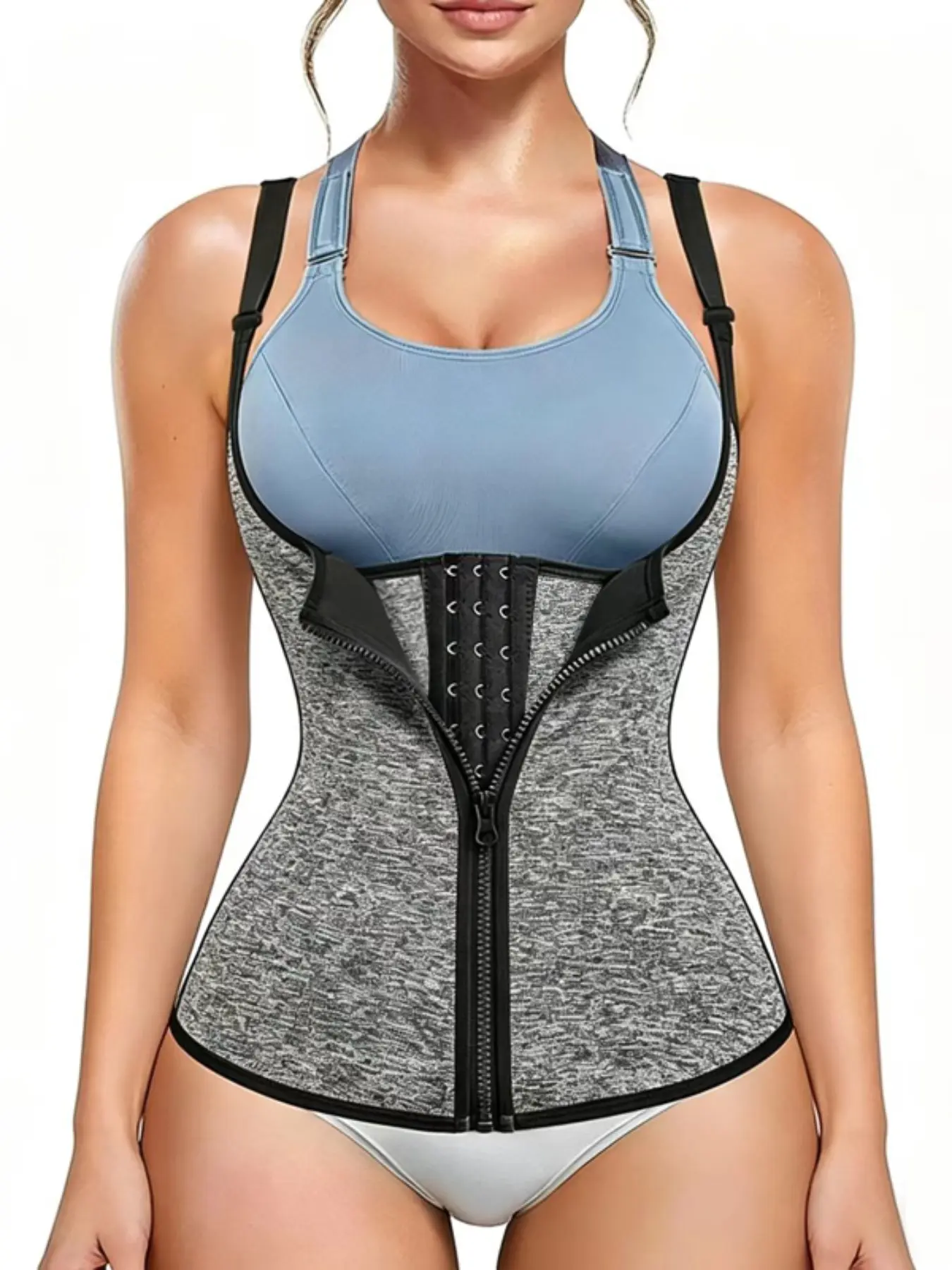 Women's Waist Trainer, Tummy Control Exercise Belt, Shapewear Workout Gear, Adjustable Shoulder Straps, Fitness Apparel for Women, Womenswear, Compression Waist Shaper, Compression Body Shapewear, Top, Faja Perfect Shaper