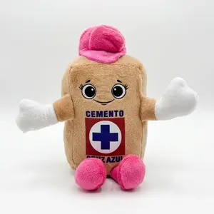 Cruz Azul Keychain Stuffed Costalito 19cm Llaveero - Plush Keychain with Blue Cap and Cemento Logo - 1 Unit