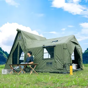 Inflatable tent, outdoor folding, portable, fully automatic, quick opening, rainproof, thickened, tourist outdoor walking cabin, air column tent